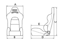 BRIDE Reclining Seat Sizes Classic